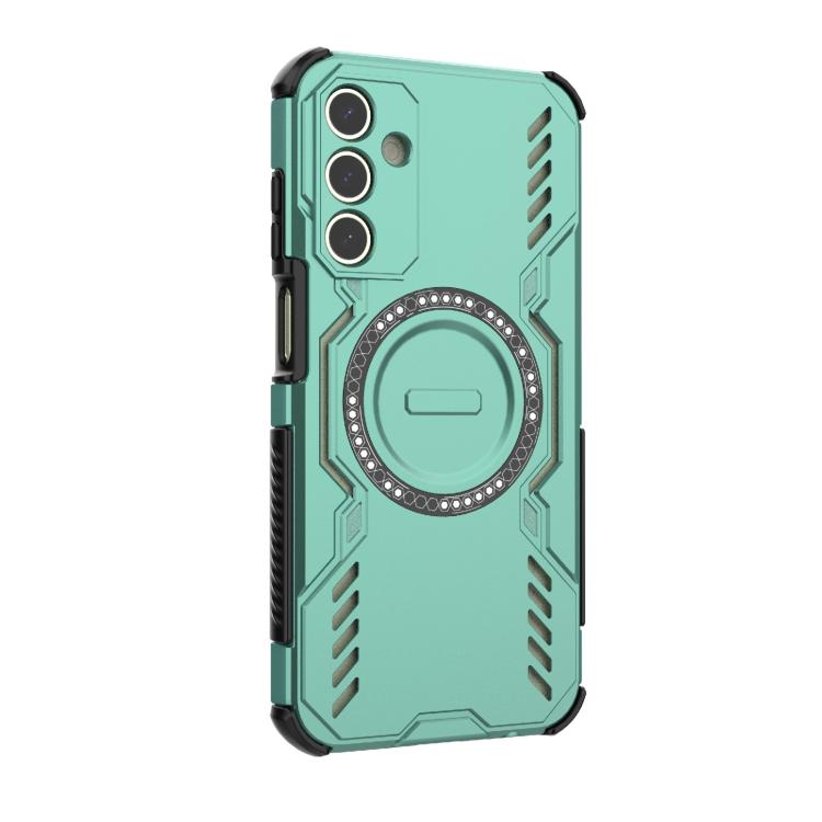For Samsung Galaxy A15 5G Butterfly Armor MagSafe Magnetic Ring Shockproof Phone Case