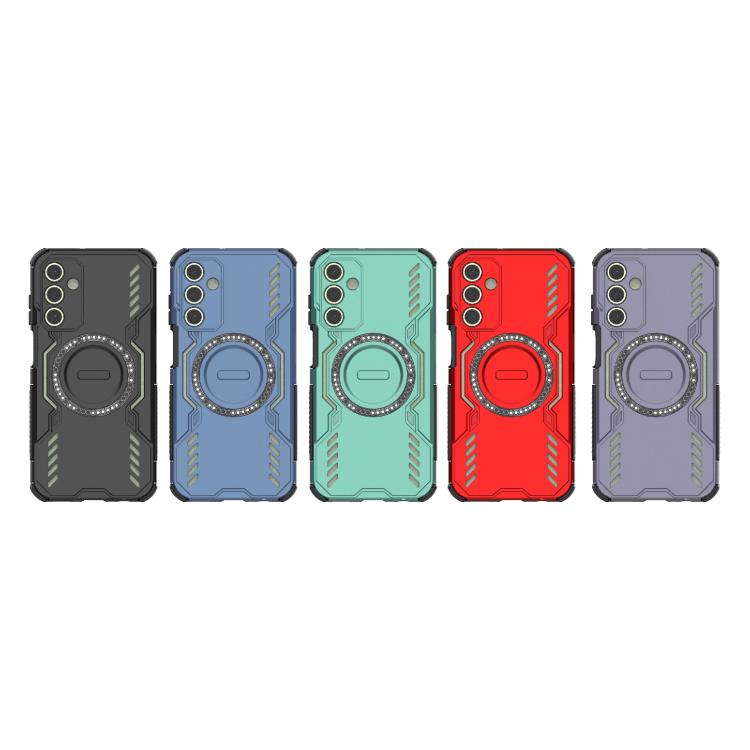For Samsung Galaxy A15 5G Butterfly Armor MagSafe Magnetic Ring Shockproof Phone Case