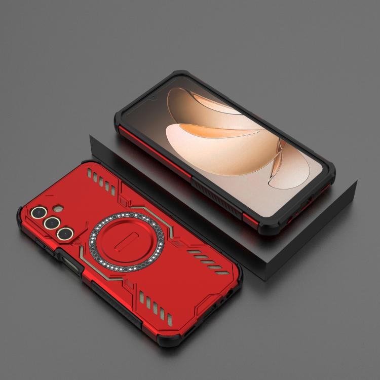 For Samsung Galaxy A15 5G Butterfly Armor MagSafe Magnetic Ring Shockproof Phone Case