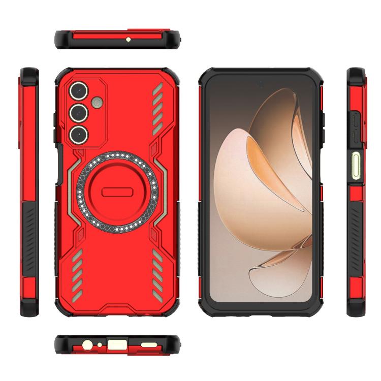 For Samsung Galaxy A15 5G Butterfly Armor MagSafe Magnetic Ring Shockproof Phone Case