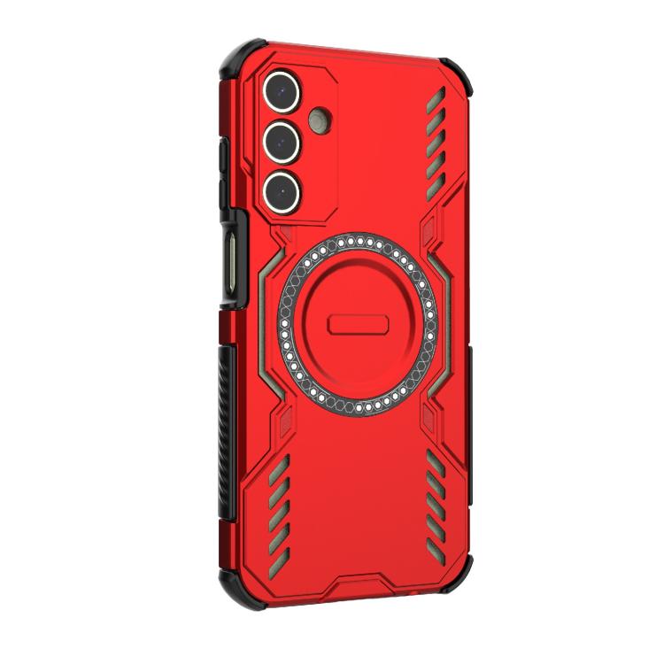 For Samsung Galaxy A15 5G Butterfly Armor MagSafe Magnetic Ring Shockproof Phone Case