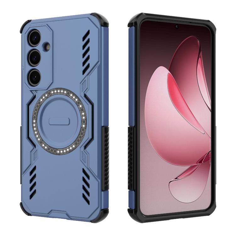 For Samsung Galaxy A35 5G Butterfly Armor MagSafe Magnetic Ring Shockproof Phone Case