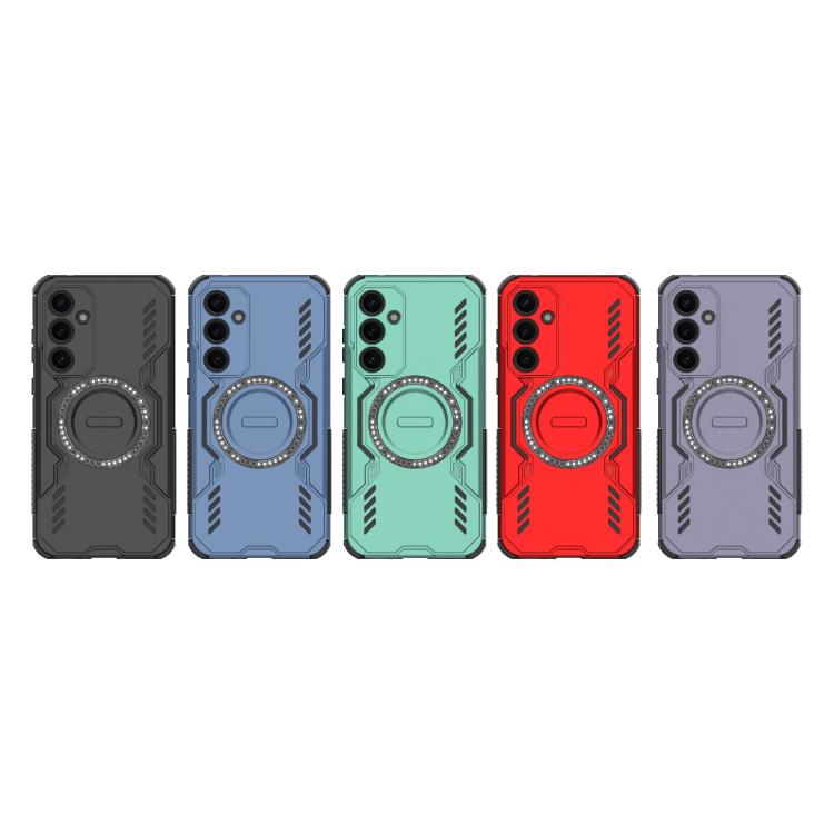 For Samsung Galaxy A35 5G Butterfly Armor MagSafe Magnetic Ring Shockproof Phone Case