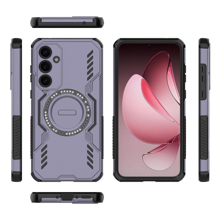 For Samsung Galaxy A35 5G Butterfly Armor MagSafe Magnetic Ring Shockproof Phone Case