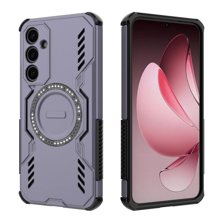 For Samsung Galaxy A35 5G Butterfly Armor MagSafe Magnetic Ring Shockproof Phone Case