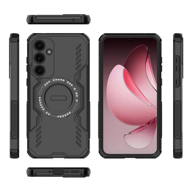 For Samsung Galaxy A35 5G Butterfly Armor MagSafe Magnetic Ring Shockproof Phone Case