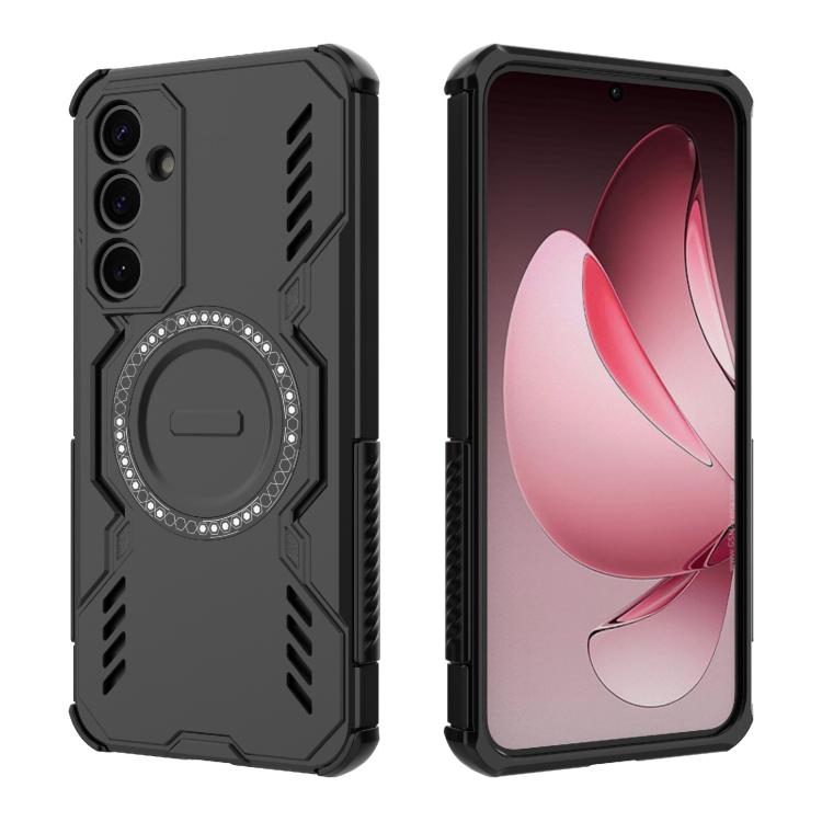 For Samsung Galaxy A35 5G Butterfly Armor MagSafe Magnetic Ring Shockproof Phone Case