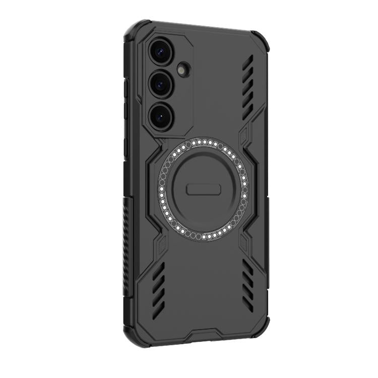 For Samsung Galaxy A35 5G Butterfly Armor MagSafe Magnetic Ring Shockproof Phone Case