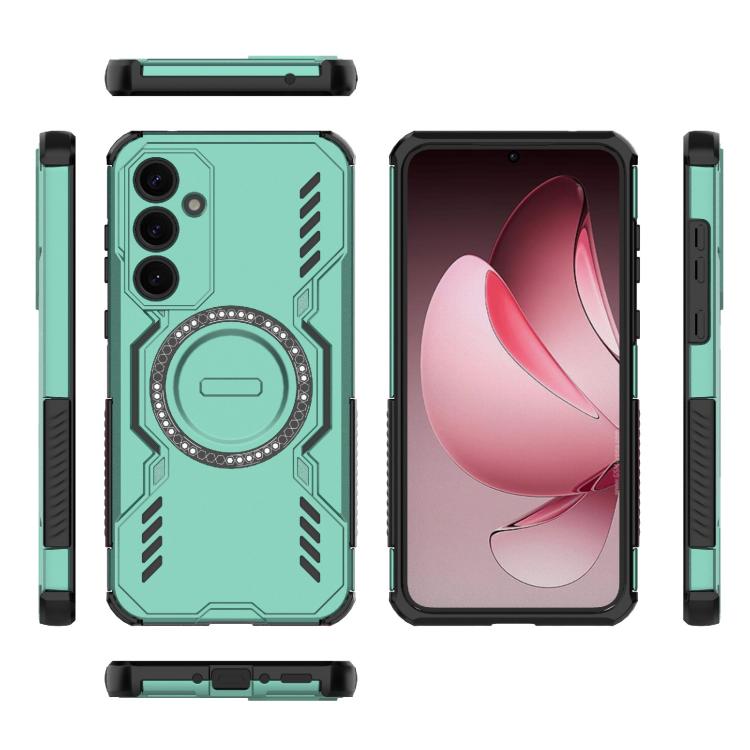 For Samsung Galaxy A35 5G Butterfly Armor MagSafe Magnetic Ring Shockproof Phone Case