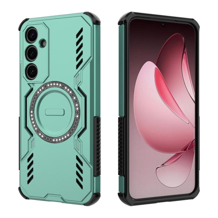 For Samsung Galaxy A35 5G Butterfly Armor MagSafe Magnetic Ring Shockproof Phone Case