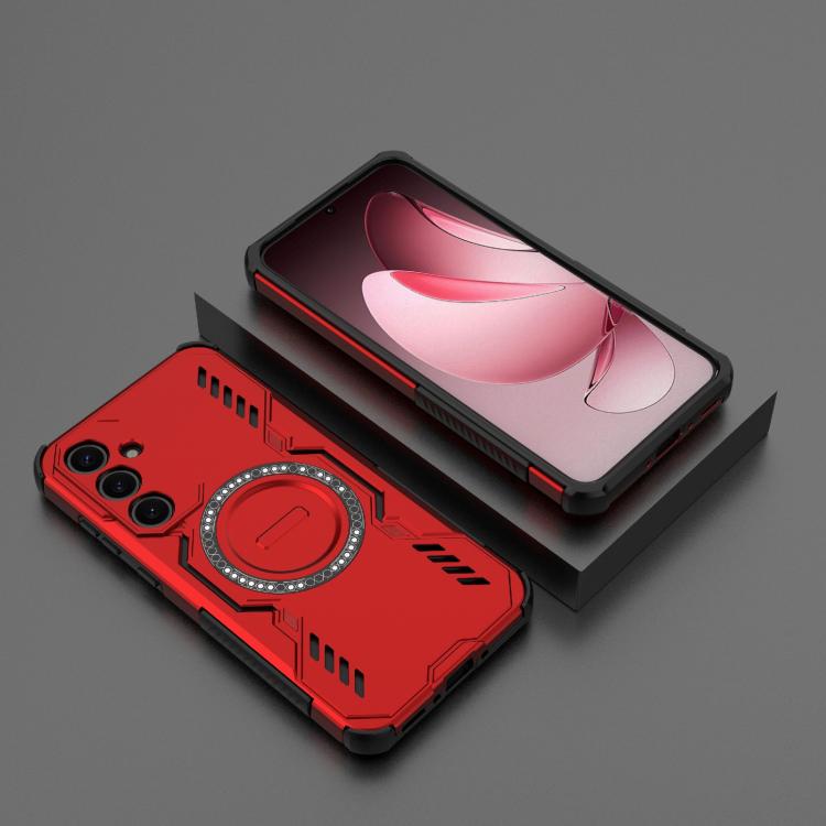For Samsung Galaxy A35 5G Butterfly Armor MagSafe Magnetic Ring Shockproof Phone Case