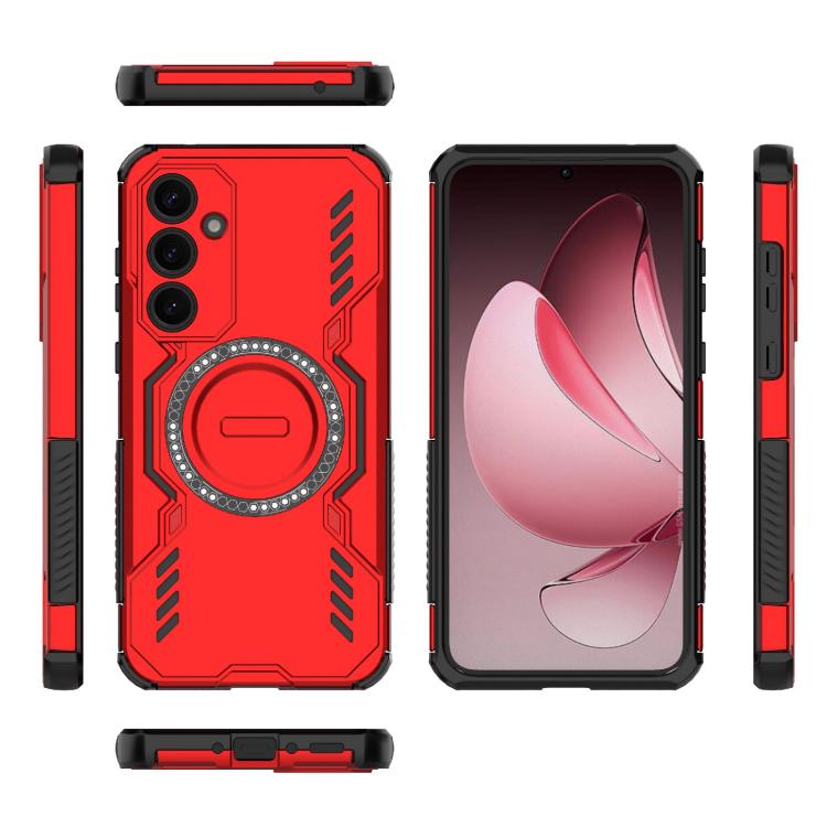 For Samsung Galaxy A35 5G Butterfly Armor MagSafe Magnetic Ring Shockproof Phone Case