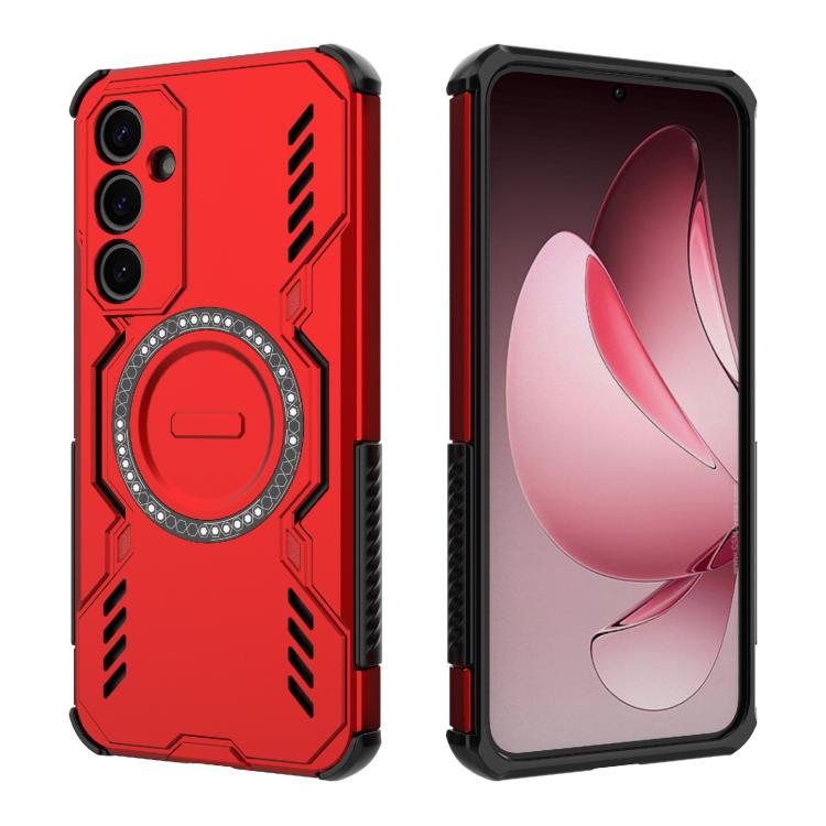 For Samsung Galaxy A35 5G Butterfly Armor MagSafe Magnetic Ring Shockproof Phone Case
