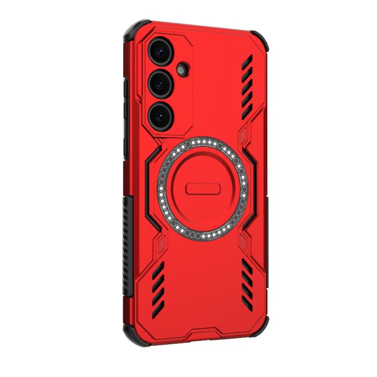 For Samsung Galaxy A35 5G Butterfly Armor MagSafe Magnetic Ring Shockproof Phone Case