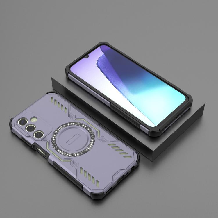 For Samsung Galaxy A25 5G Butterfly Armor MagSafe Magnetic Ring Shockproof Phone Case