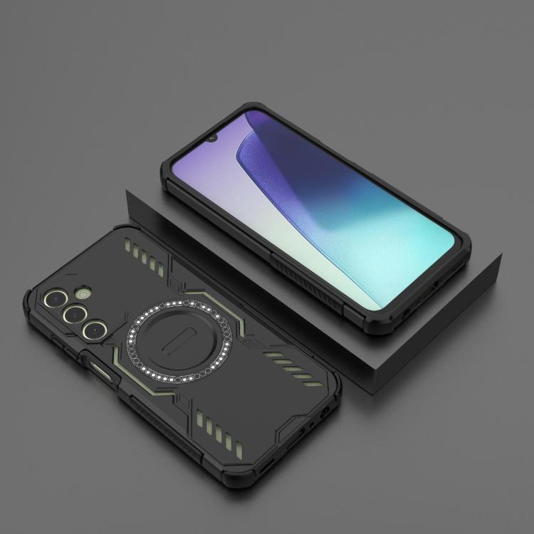 For Samsung Galaxy A25 5G Butterfly Armor MagSafe Magnetic Ring Shockproof Phone Case