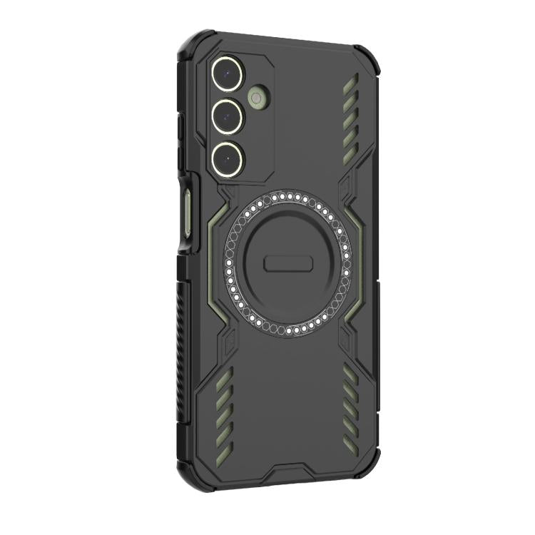For Samsung Galaxy A25 5G Butterfly Armor MagSafe Magnetic Ring Shockproof Phone Case