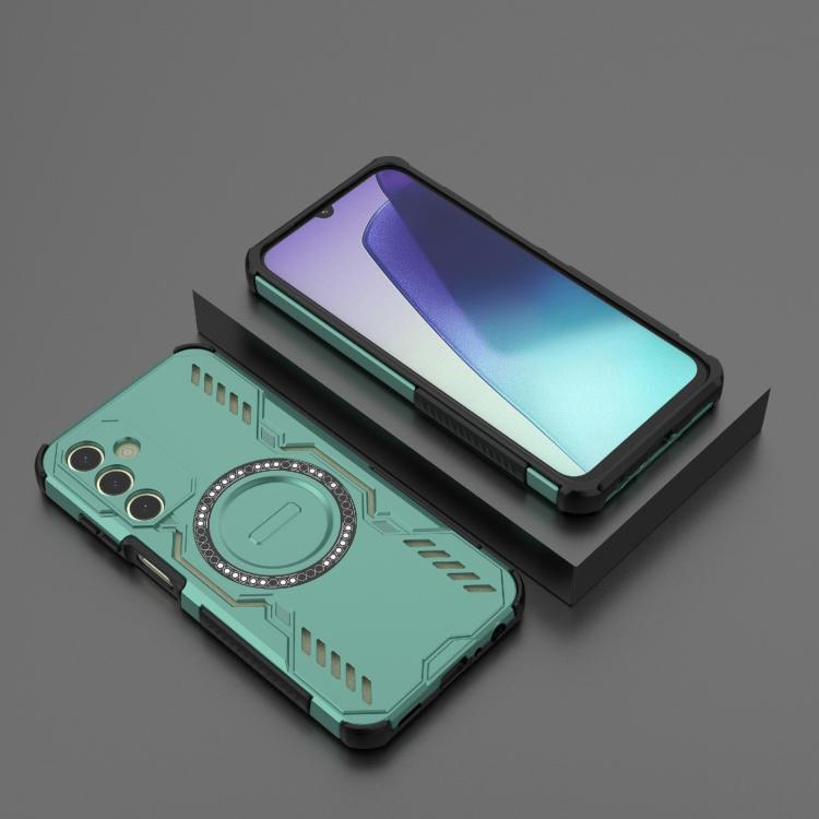 For Samsung Galaxy A25 5G Butterfly Armor MagSafe Magnetic Ring Shockproof Phone Case