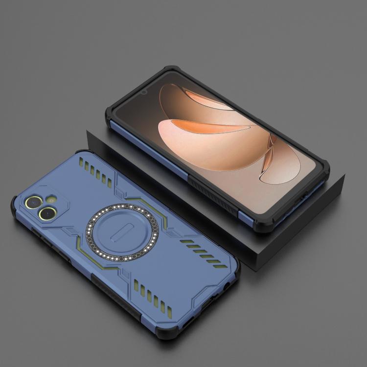 For Samsung Galaxy A05 4G Butterfly Armor MagSafe Magnetic Ring Shockproof Phone Case