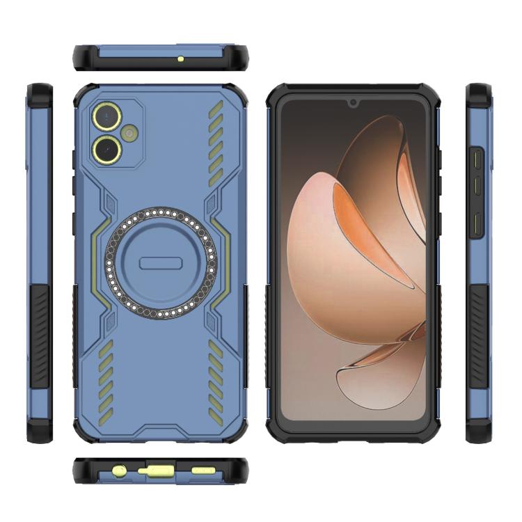 For Samsung Galaxy A05 4G Butterfly Armor MagSafe Magnetic Ring Shockproof Phone Case