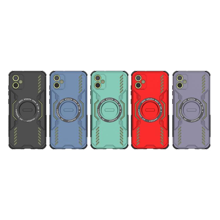 For Samsung Galaxy A05 4G Butterfly Armor MagSafe Magnetic Ring Shockproof Phone Case