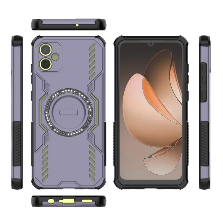 For Samsung Galaxy A05 4G Butterfly Armor MagSafe Magnetic Ring Shockproof Phone Case