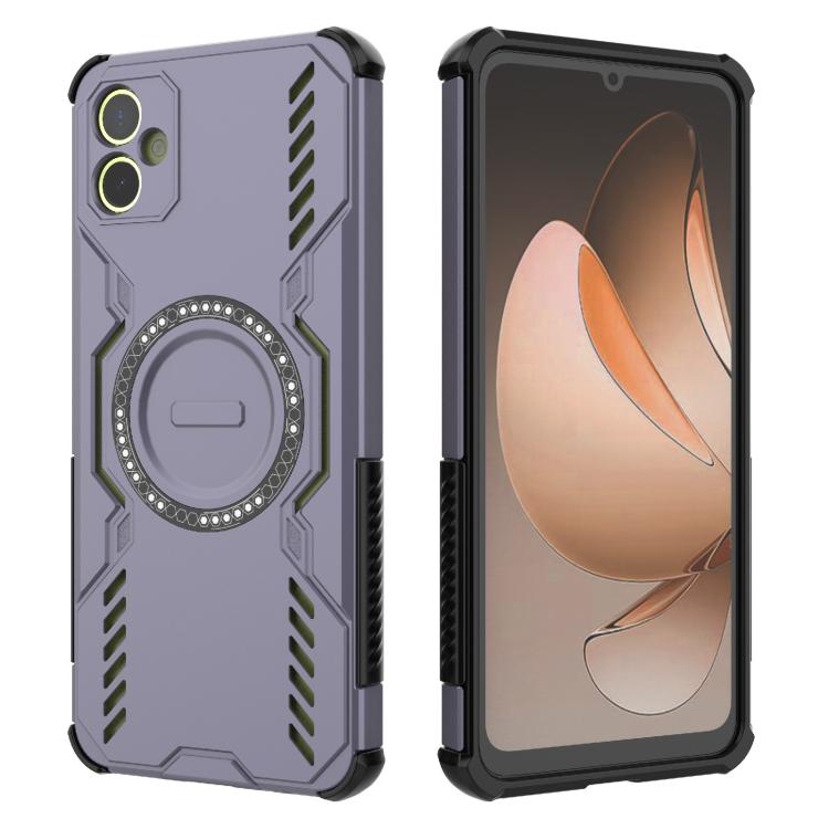 For Samsung Galaxy A05 4G Butterfly Armor MagSafe Magnetic Ring Shockproof Phone Case