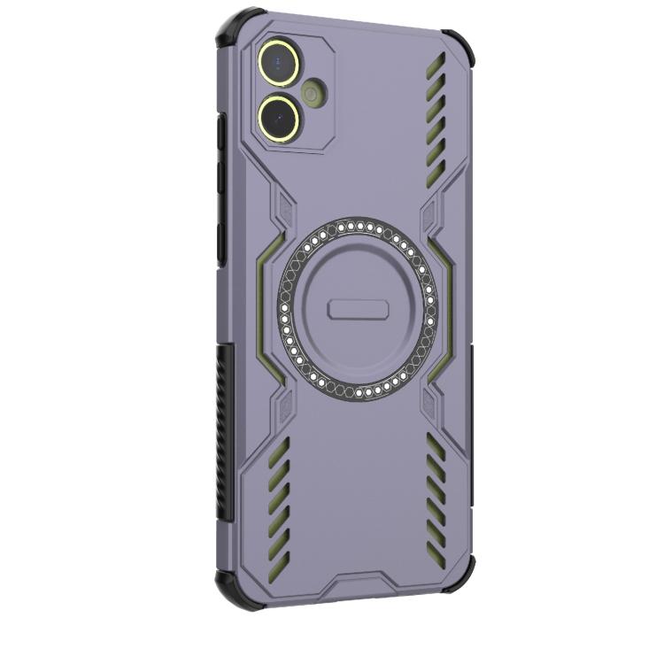 For Samsung Galaxy A05 4G Butterfly Armor MagSafe Magnetic Ring Shockproof Phone Case