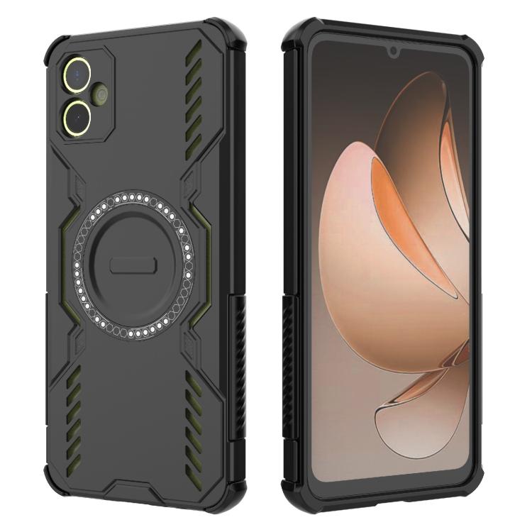 For Samsung Galaxy A05 4G Butterfly Armor MagSafe Magnetic Ring Shockproof Phone Case