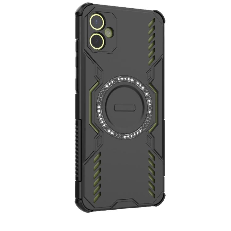 For Samsung Galaxy A05 4G Butterfly Armor MagSafe Magnetic Ring Shockproof Phone Case