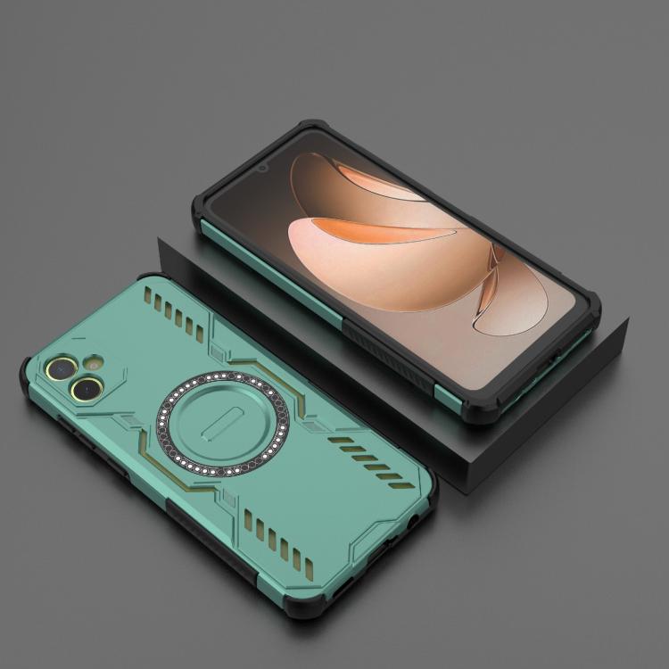 For Samsung Galaxy A05 4G Butterfly Armor MagSafe Magnetic Ring Shockproof Phone Case