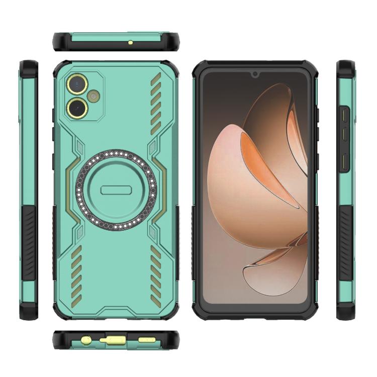 For Samsung Galaxy A05 4G Butterfly Armor MagSafe Magnetic Ring Shockproof Phone Case