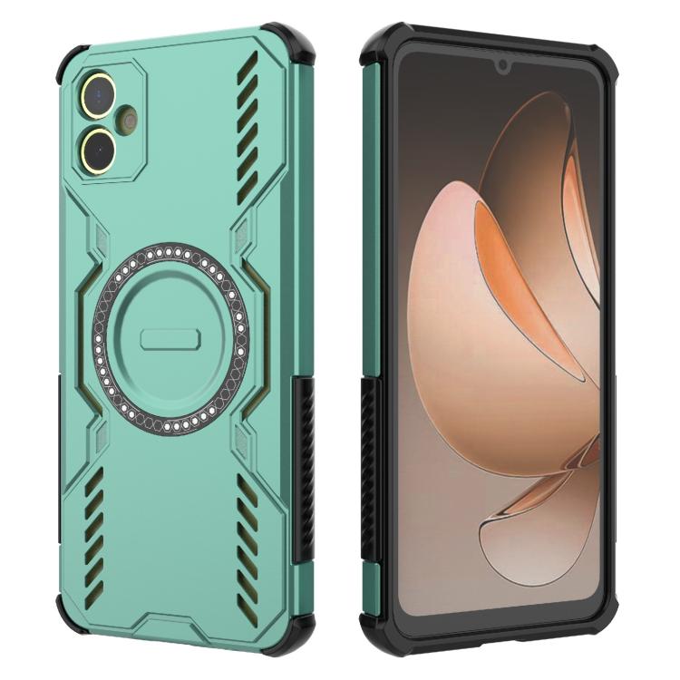 For Samsung Galaxy A05 4G Butterfly Armor MagSafe Magnetic Ring Shockproof Phone Case