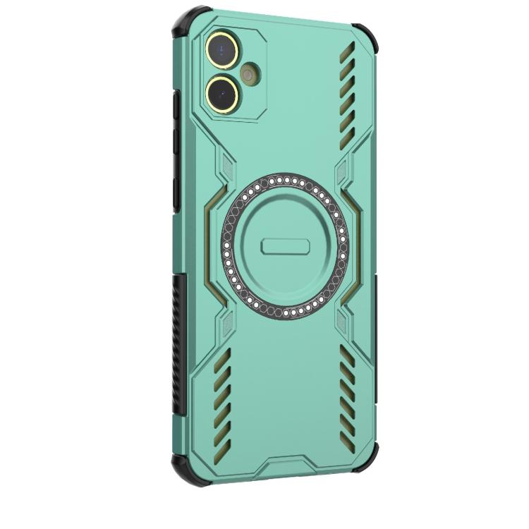 For Samsung Galaxy A05 4G Butterfly Armor MagSafe Magnetic Ring Shockproof Phone Case