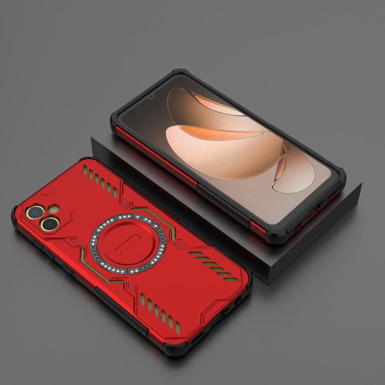 For Samsung Galaxy A05 4G Butterfly Armor MagSafe Magnetic Ring Shockproof Phone Case