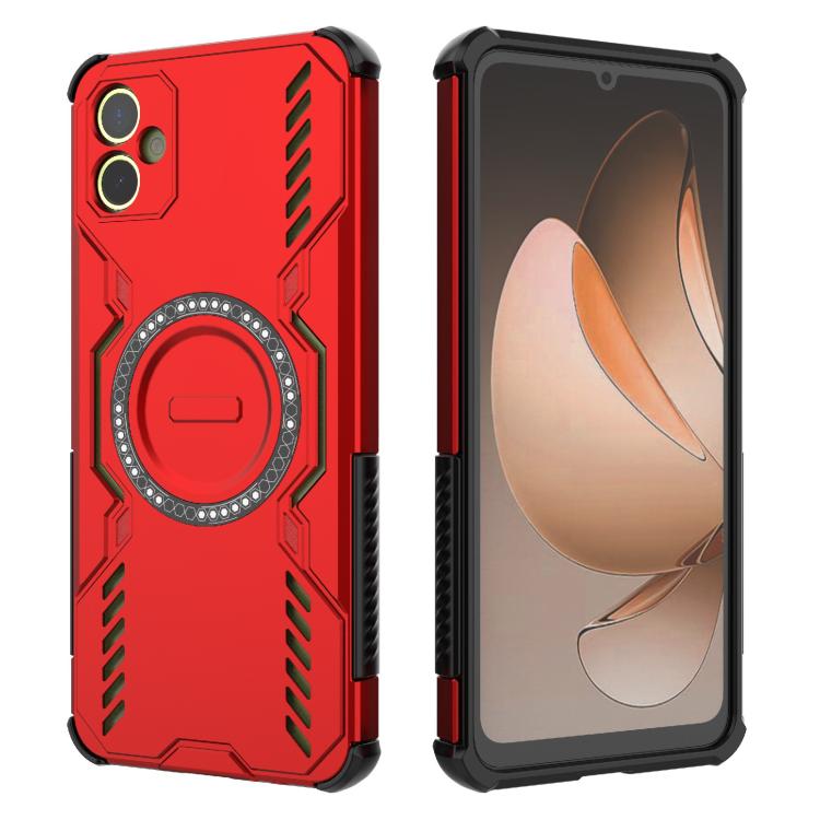 For Samsung Galaxy A05 4G Butterfly Armor MagSafe Magnetic Ring Shockproof Phone Case