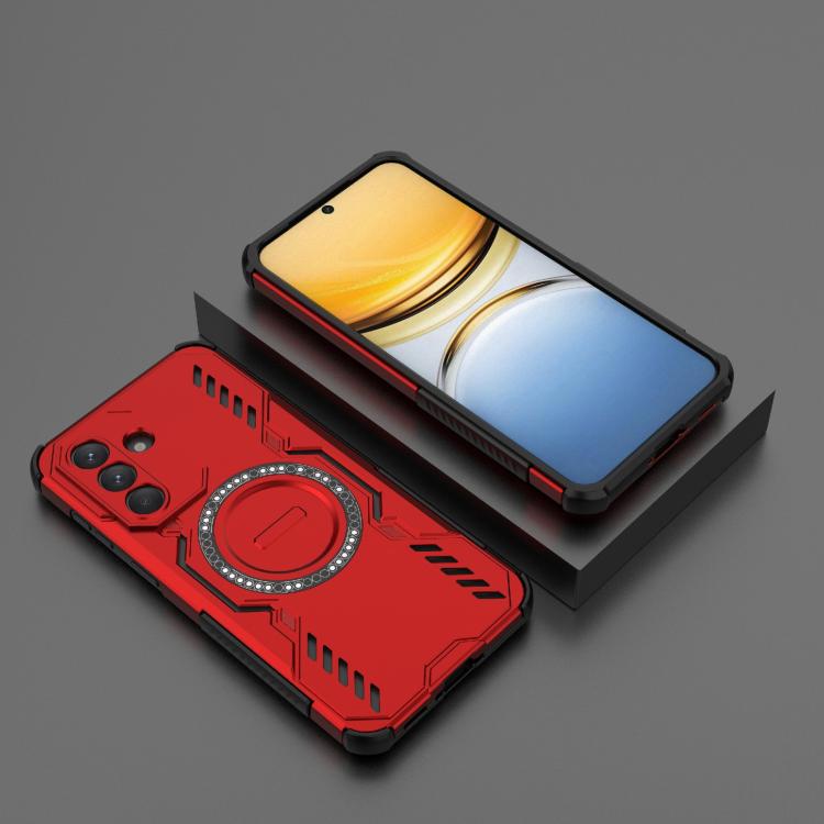 For Samsung Galaxy A37 5G Butterfly Armor MagSafe Magnetic Ring Shockproof Phone Case