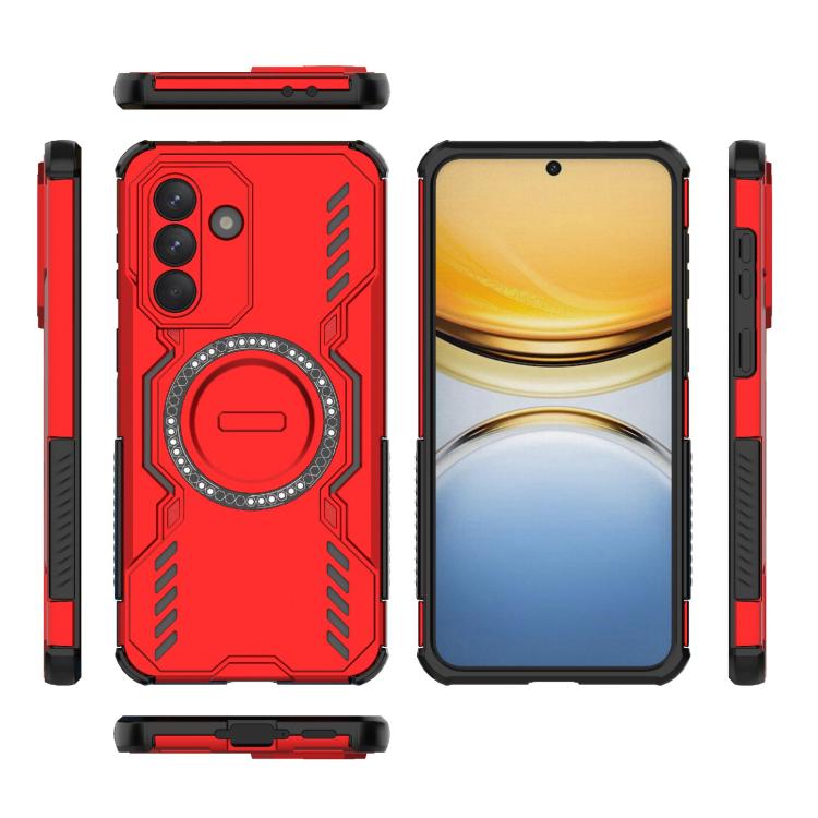 For Samsung Galaxy A37 5G Butterfly Armor MagSafe Magnetic Ring Shockproof Phone Case