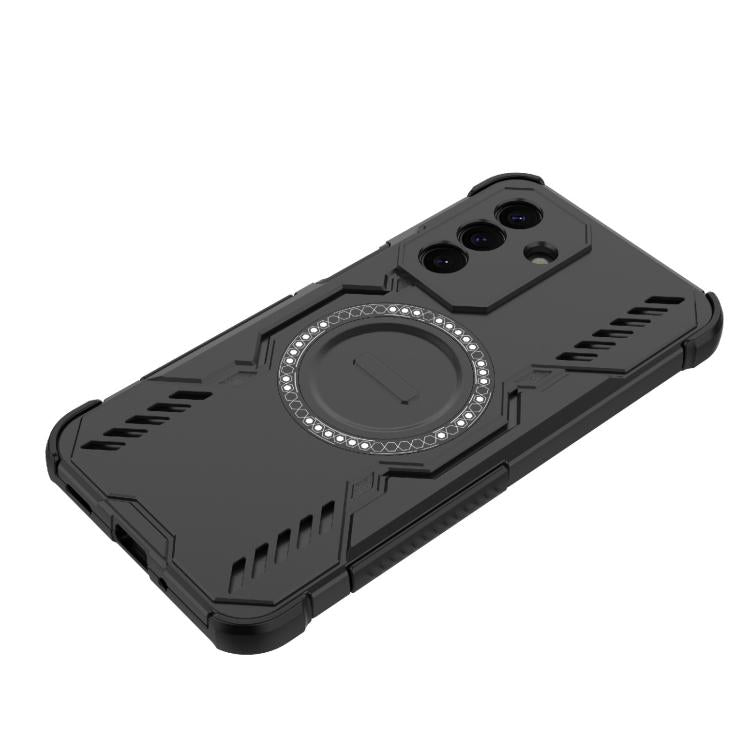 For Galaxy A27 5G Butterfly Armor MagSafe Magnetic Ring Shockproof Phone Case