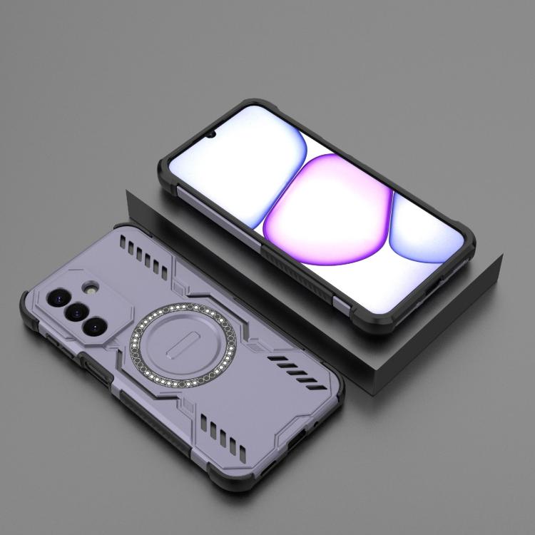 For Galaxy A27 5G Butterfly Armor MagSafe Magnetic Ring Shockproof Phone Case