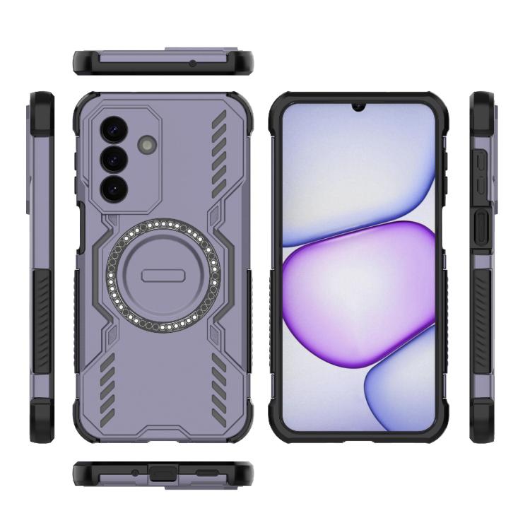 For Galaxy A27 5G Butterfly Armor MagSafe Magnetic Ring Shockproof Phone Case