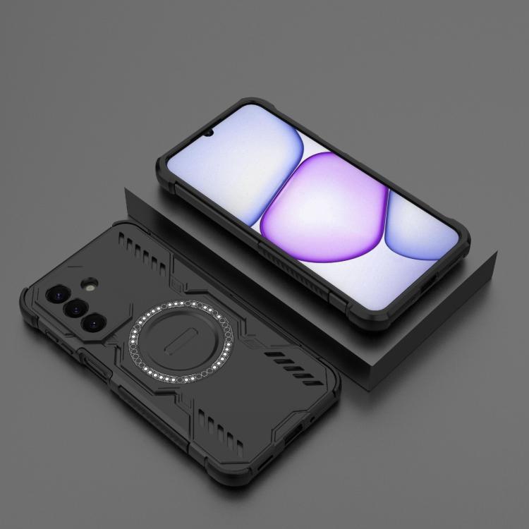 For Galaxy A27 5G Butterfly Armor MagSafe Magnetic Ring Shockproof Phone Case