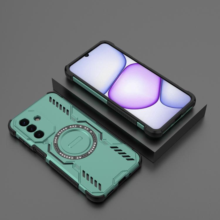 For Galaxy A27 5G Butterfly Armor MagSafe Magnetic Ring Shockproof Phone Case