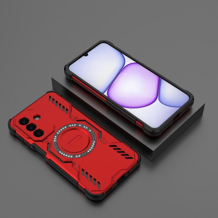 For Galaxy A27 5G Butterfly Armor MagSafe Magnetic Ring Shockproof Phone Case