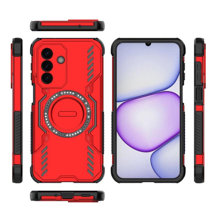 For Galaxy A27 5G Butterfly Armor MagSafe Magnetic Ring Shockproof Phone Case
