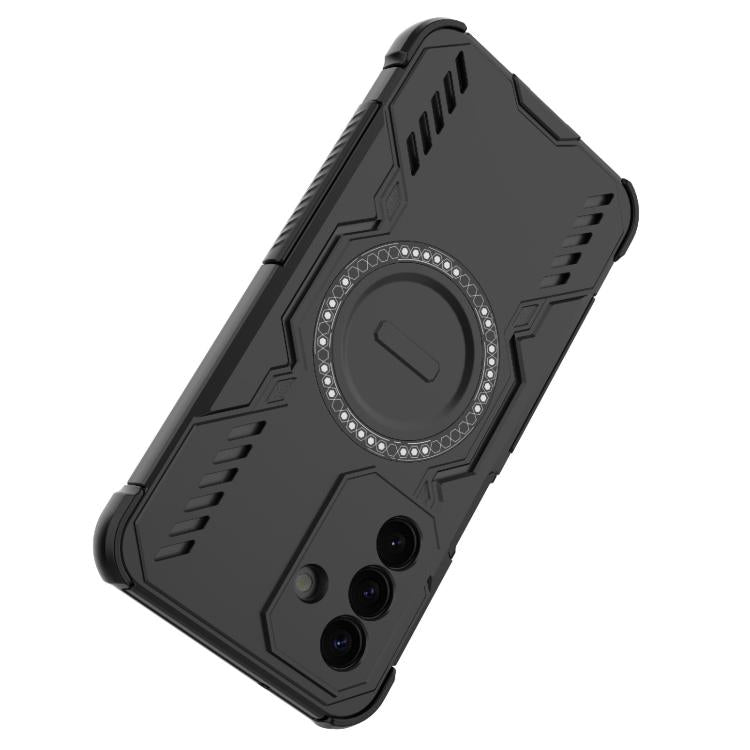 For Galaxy A27 5G Butterfly Armor MagSafe Magnetic Ring Shockproof Phone Case