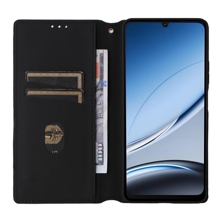 For Doogee Note 59 / Note 59 Pro Cubic Grid Texture Flip Leather Phone Case