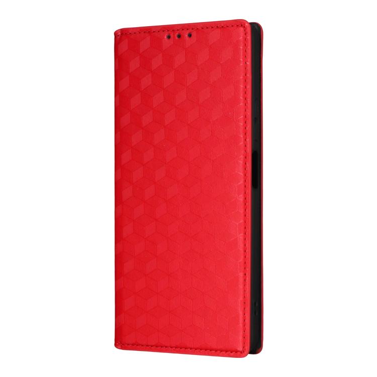 For Doogee Note 59 / Note 59 Pro Cubic Grid Texture Flip Leather Phone Case