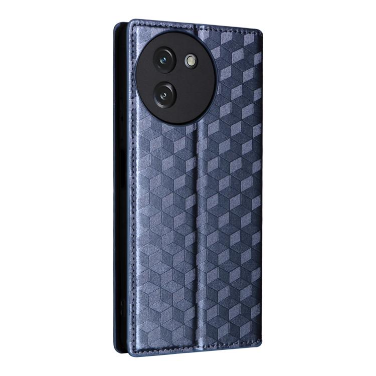 For Doogee Note 59 / Note 59 Pro Cubic Grid Texture Flip Leather Phone Case