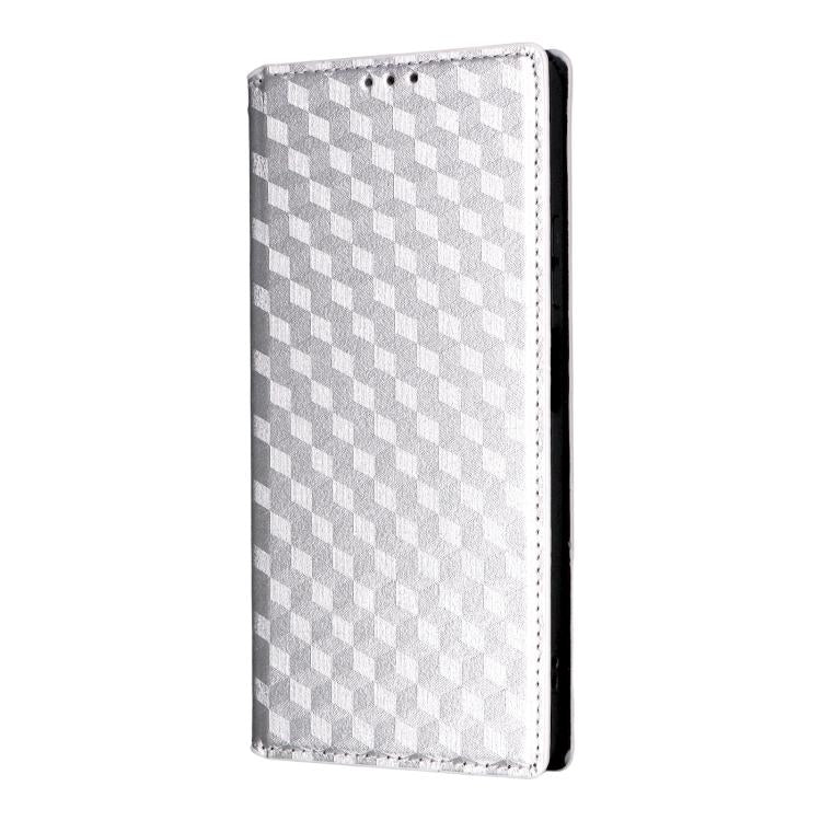For Doogee Note 59 / Note 59 Pro Cubic Grid Texture Flip Leather Phone Case